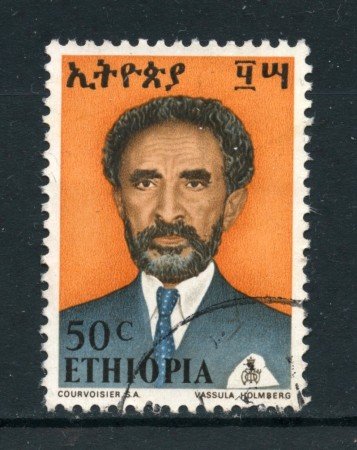 1973 - ETHIOPIA - 50c. HAILE SELASSIE - USATO - LOTTO/25516