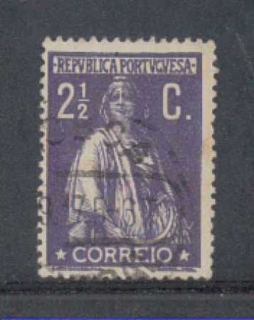 1912 - LOTTO/9660FU - PORTOGALLO - 2,5c. VIOLETTO CERERE - USATO