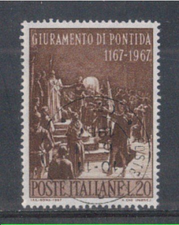 1967 - LOTTO/6473U - REPUBBLICA - GIUR. DI PONTIDA USATO