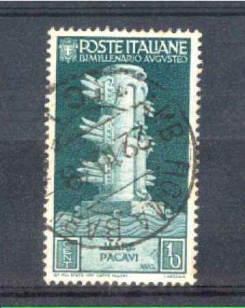1937 - LOTTO/REG416U - REGNO - 10c. BIMILLENARIO AUGUSTO - USATO