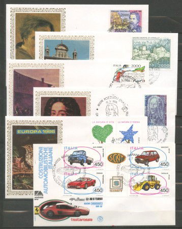 1986 - REPUBBLICA - LOTTO/42528 - ANNATA COMPLETA DI 32 BUSTE FDC FILAGRANO