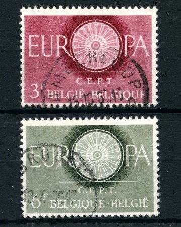 1960 - LOTTO/24381 - BELGIO - EUROPA 2v. - USATI