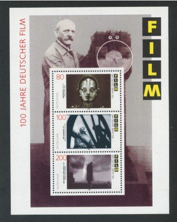 1995 - GERMANIA FEDERALE - CENTENARIO  FILM - FOGLIETTO NUOVO - LOTTO/29486