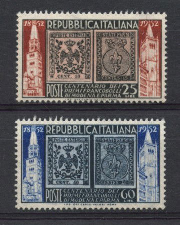 1952 - LOTTO/6178 - REPUBBLICA - MODENA e PARMA 2v.