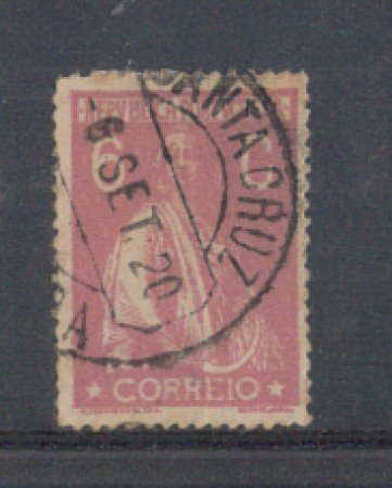 1917 - LOTTO/9666IAU - PORTOGALLO - 6c.ROSA - USATO