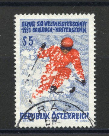 1991 - AUSTRIA - SCI ALPINO - USATO - LOTTO/39619