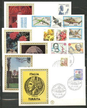 1983 - REPUBBLICA - LOTTO/42525 - ANNATA COMPLETA DI 33 BUSTE FDC FILAGRANO