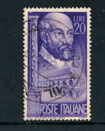 1949  - ITALIA REPUBBLICA - ANDREA PALLADIO - USATO - LOTTO/6083UB