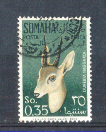 1955 - LOTTO/9860U - SOMALIA AFIS - P/AEREA - 35c. GAZZELLE USATO