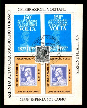 1977 - LOTTO/10448 - REPUBBLICA - COMO CELEBRAZIONI VOLTIANE