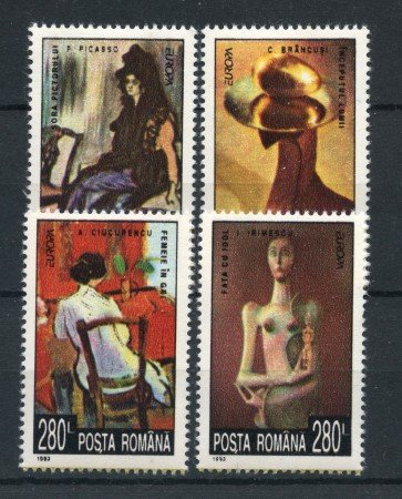 1993 - ROMANIA - EUROPA ARTE 4v. - NUOVI - LOTTO/27856