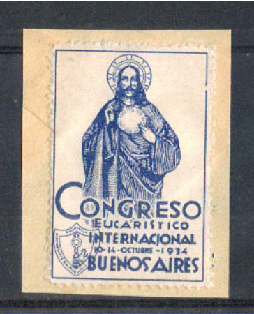 ARGENTINA - 1934 -  LOTTO/3171 -  CONGRESSO EUCARISTICO BUENOS AIRES