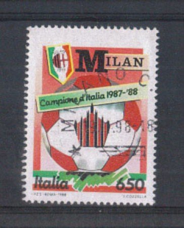 1988 - LOTTO/6897U - REPUBBLICA - MILAN CAMPIONE - USATO
