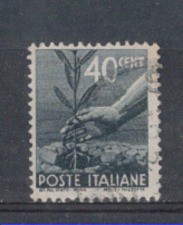 1945 - LOTTO/5987Z - REPUBBLICA - 40c. DEMOCRATICA - FILIGRANA C