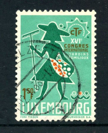 1967 - LUSSEMBURGO - 1,50 GIARDINI FAMILIARI - USATO - LOTTO/29896