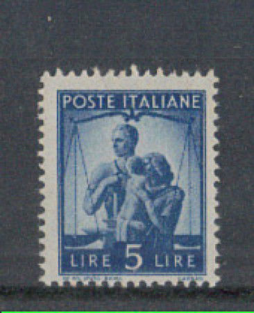 1945 - LOTTO/5996 - REPUBBLICA - 5 LIRE DEMOCRATICA