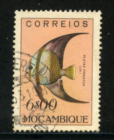 1951 - MOZAMBICO - 6 e. PESCI - USATO - LOTTO/29052