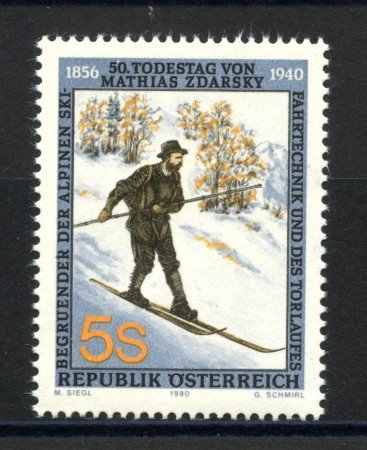 1990 - AUSTRIA - MATHIAS ZDARSKY - NUOVO - LOTTO/39604