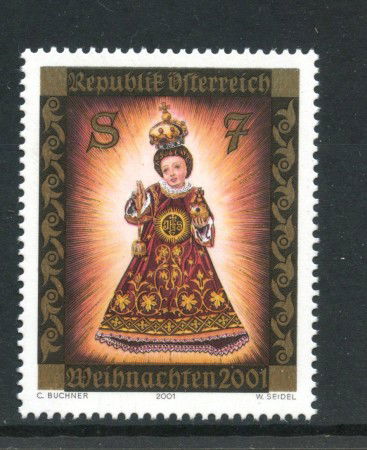 2001 - AUSTRIA - LOTTO/41910 - NATALE - NUOVO