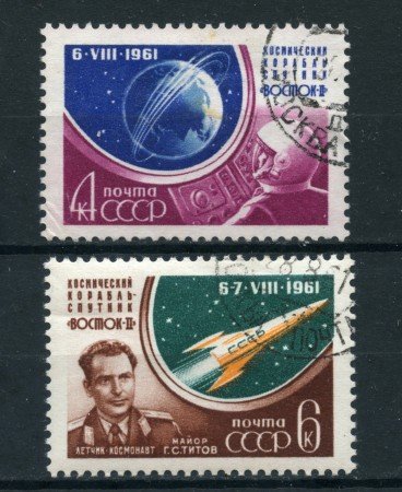 1961 - LOTTO/22989 - RUSSIA - HERMAN TITOV 2v. - USATI