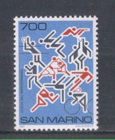 1987 - LOTTO/8078 - SAN MARINO - GIOCHI DEL MEDITERRANEO - NUOVO