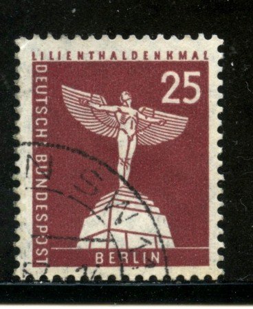 1956/63 - BERLINO - 25p. LILIENTHAL - USATO - LOTTO/29227