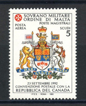 1993 - SOVRANO MILITARE DI MALTA - LOTTO/39243 - REPUBBLICA DEL CANADA - NUOVO