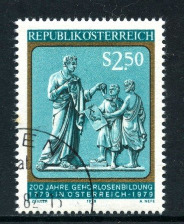 1979 - AUSTRIA - EDUCAZIONE DEI SORDOMUTI - USATO - LOTTO/28143