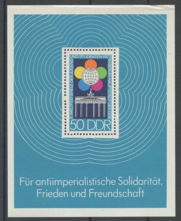 1973 - GERMANIA DDR - FESTIVAL GIOVENTU' - FOGLIETTO NUOVO - LOTTO/36462