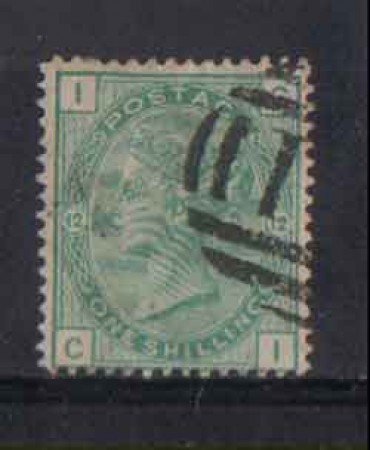 1873 - LOTTO/3544 - GRAN BRETAGNA - 1Sc. VERDE - TAV. 12