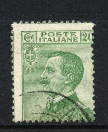 1925 - REGNO - LOTTO/47531 - 20 CENT. VERDE EFFIGIE  USATO - VARIETA'