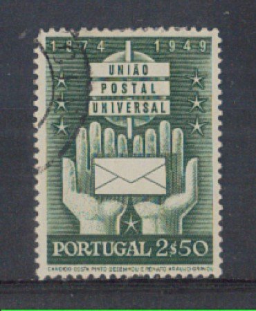 1949 - LOTTO/9731CU - PORTOGALLO - 2,5e. U.P.U. - USATO