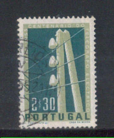 1955 - LOTTO/9756BU - PORTOGALLO - 2,30e. TELEGRAFO - USATO