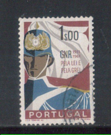 1962 - LOTTO/9781AU - PORTOGALLO - 1e. GUARDIA NAZIONALE - USATO