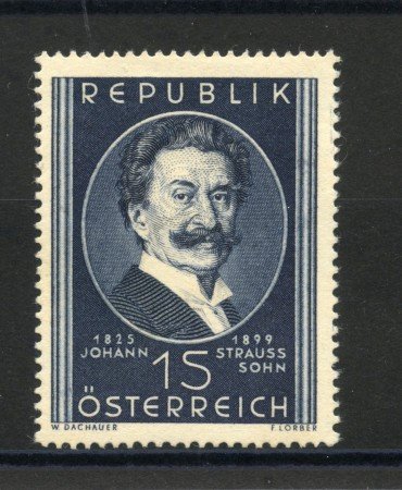 1949 - AUSTRIA - JOHANN  STRAUSS  NUOVO - LOTTO/34072