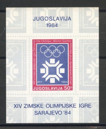 1983 - JUGOSLAVIA - LOTTO/38300 - OLIMPIADI  SARAJEVO - FOGLIETTO NUOVO