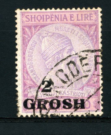 1914 - LOTTO/15068A - ALBANIA - 2 Gr. su 50q. LILLA - USATO