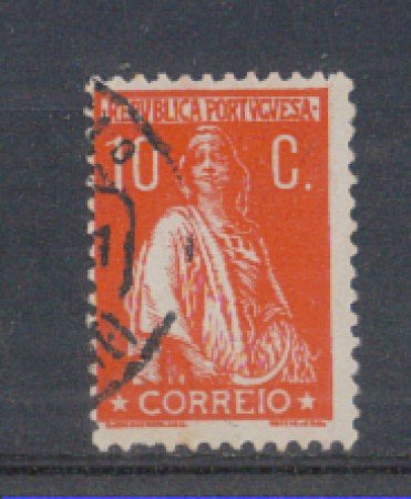 1930 - LOTTO/9687DU - PORTOGALLO - 10c. ROSSO - USATO