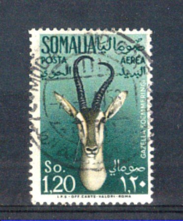 1955 - LOTTO/9864U - SOMALIA AFIS - P/AEREA 1,20 GAZZELLE - USATO