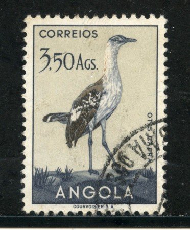 1951 - ANGOLA - 3,5 Ag. UCCELLI - USATO - LOTTO/29012