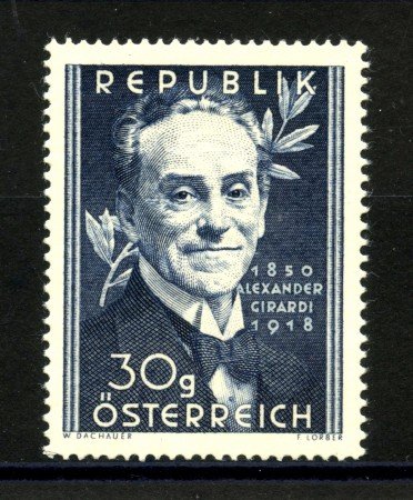1950 - AUSTRIA - ALEXANDER GIRARDI  NUOVO - LOTTO/34084