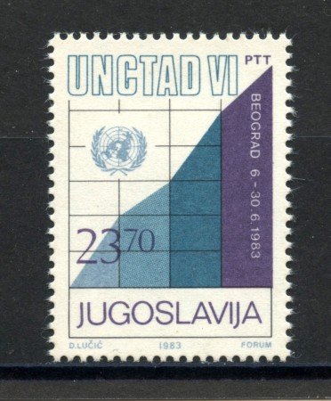 1983 - JUGOSLAVIA - LOTTO/38294 - CONFERENZA O.N.U. - NUOVO
