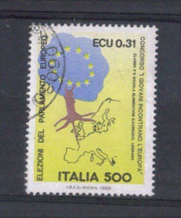 1989 - LOTTO/6921U - REPUBBLICA - PARLAM. EUROPEO - USATO