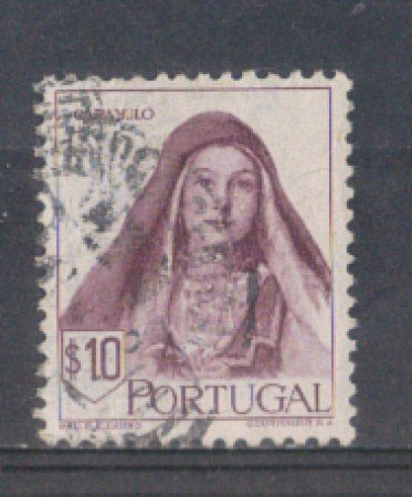 1947 - LOTTO/9723AU - PORTOGALLO - 10c. COSTUME CARAMULO - USATO