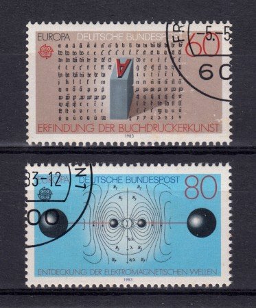1983 - GERMANIA FEDERALE - EUROPA 2v. - USATI - LOTTO/31385U