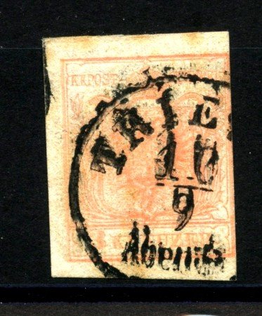 1850 - AUSTRIA - LOTTO/38017 - 3 K. VERMIGLIO - USATO