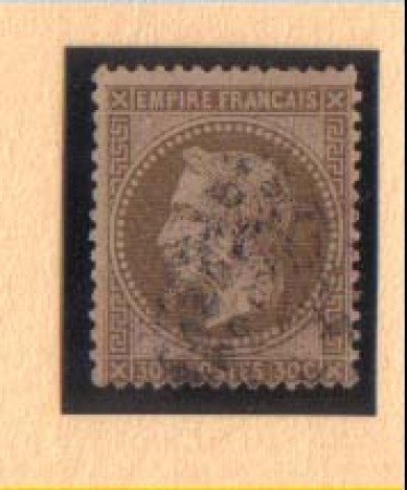 1863 - LBF/2268  - FRANCIA - 30c. BRUNO CHIARO