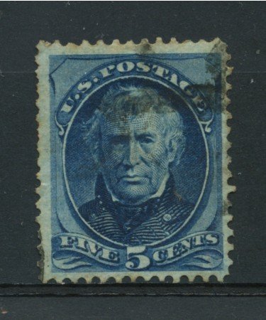 1875 - LOTTO/14567 -  STATI UNITI -  5c. azzurro Z. TAYLOR  - USATO