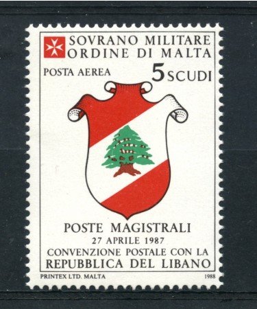 1988 - LOTTO/19515 - SMOM -  P/A CONVENZIONE CON IL LIBANO - NUOVO