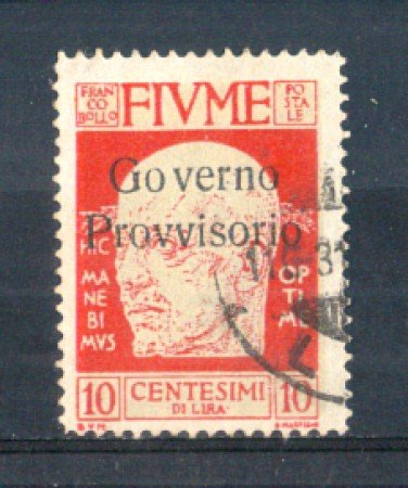 1921 - LOTTO/FIU135U - FIUME - 10c. CARMINIO USATO